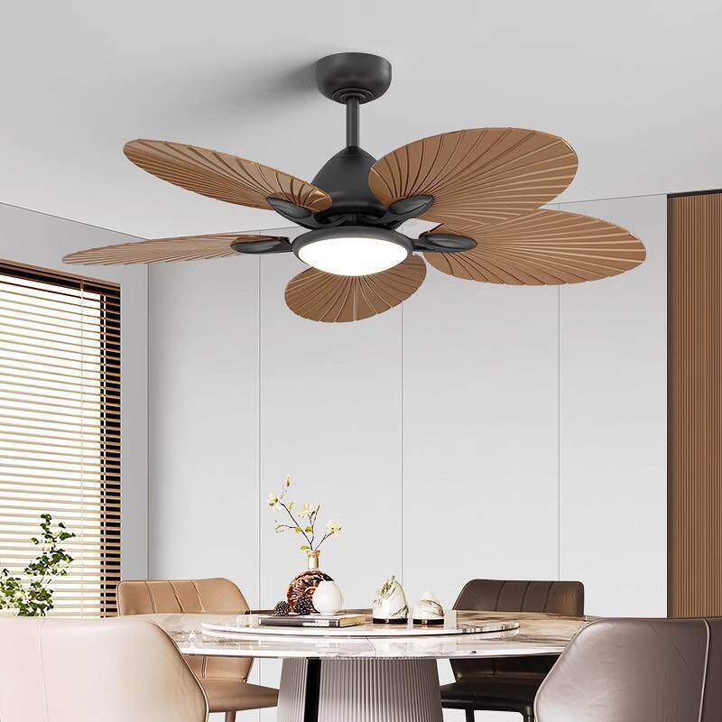中古法式客厅风扇灯电风扇中式餐厅吊灯东南亚复古扇子卧室吊扇灯