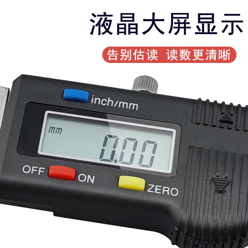 轮胎花纹深度卡尺便携式电子数显0-30mm测量胎纹深度机械卡尺