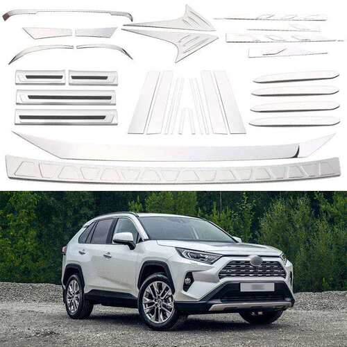 适用于18-22款丰田ToyotaRav4Xa50后护板拉手饰条门槛条等装饰