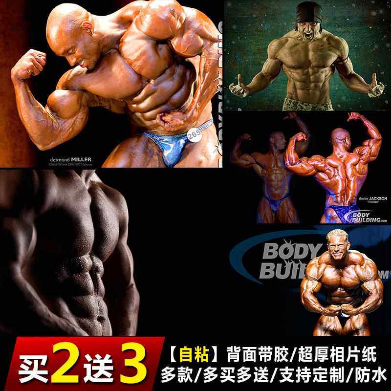 奥林匹亚先生海报健美肌肉性感男明星健身宿舍墙贴壁纸装饰画自粘