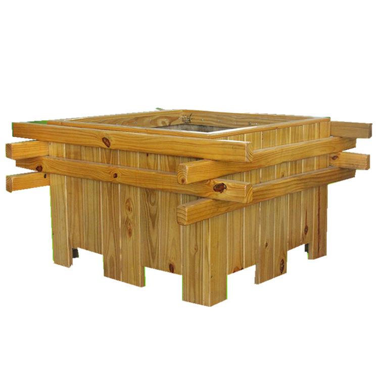 街道花箱组合花箱塑木花箱花盆厂家供应