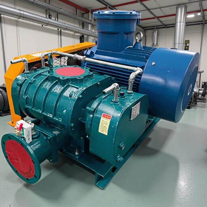 7.5KW污水处理曝气风机养殖增氧助燃加压气力输送SR100罗茨风机