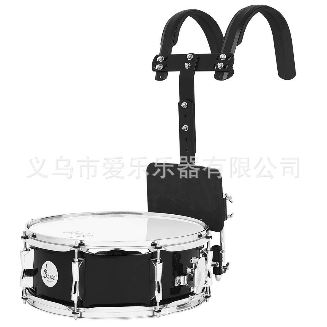 SLADE木腔小军鼓带背架不锈钢队鼓管乐队乐器14寸行进小军鼓演奏