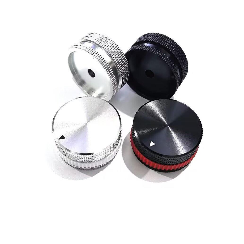 金属实心全铝旋钮CD音响功放RV24电位计铝合金旋钮帽40*18*6mm