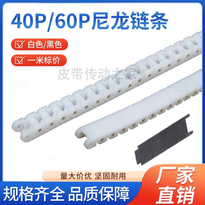 40P/60P塑料尼龙耐拉耐磨输送防静电POM龙骨滚子柔性平顶链板链条,五金/工具,传动链,淘宝优惠券,粉丝福利购,淘宝优惠卷
