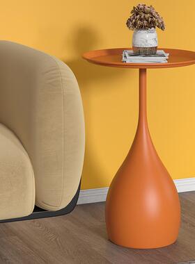 沙发边几小桌茶几轻ADP奢迷你简圆床头小圆几可移动艺极术设茶计