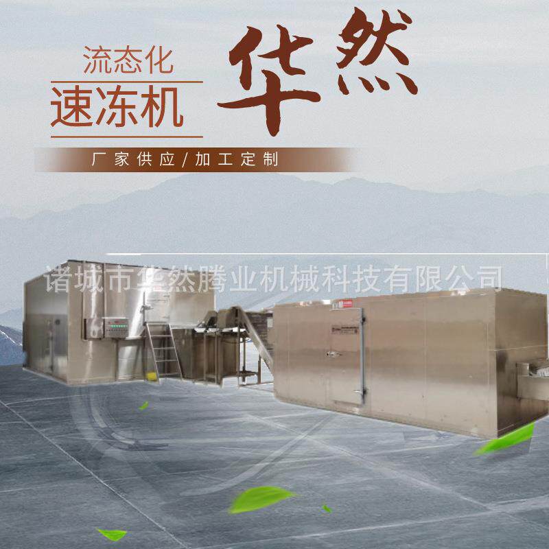 工厂用果蔬流态化速冻机薯条薯片流态化速冻机黄桃流态化速冻机