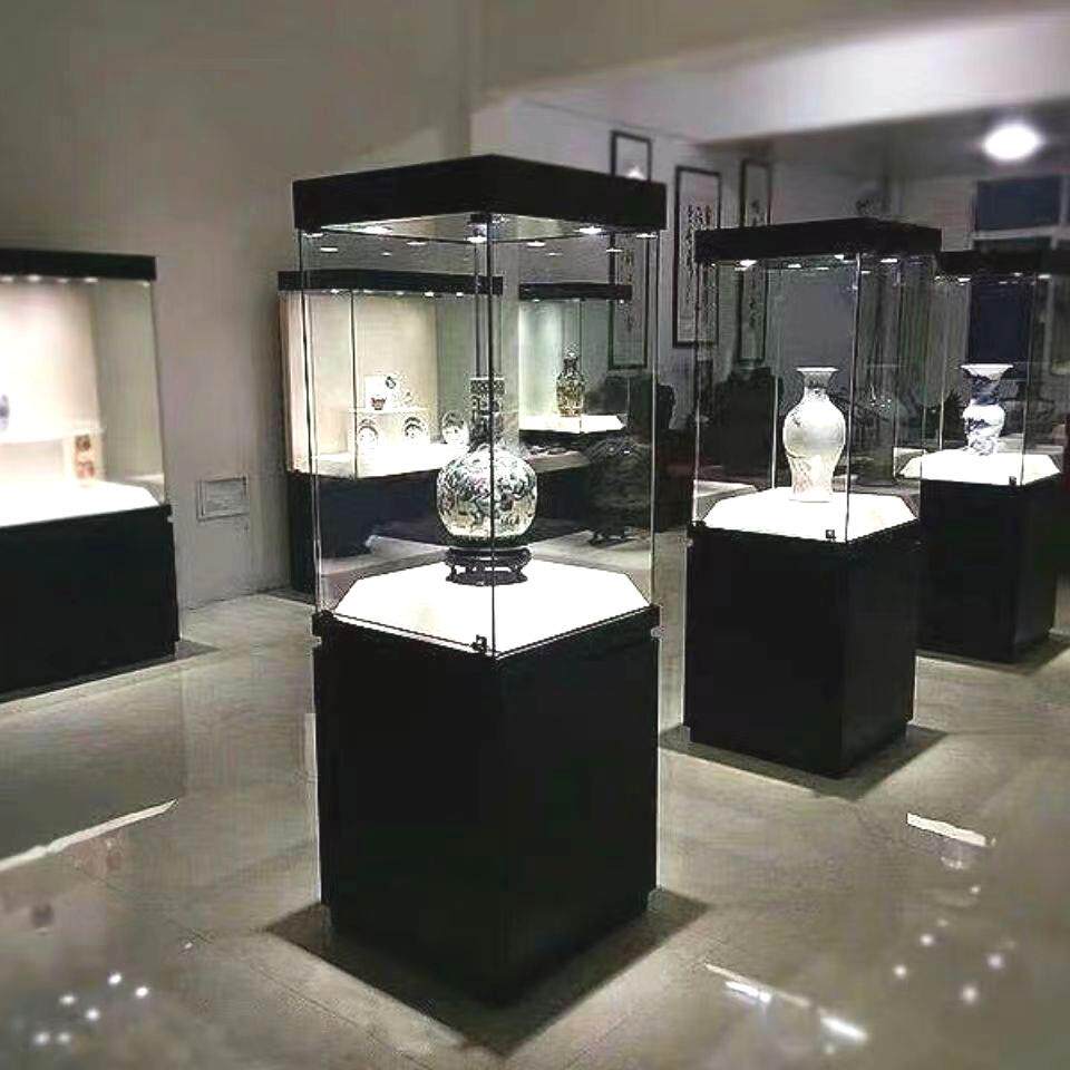 木质玻璃列展柜示博物馆古689董玉柜器文物展览珠宝收藏品玉瓷陈