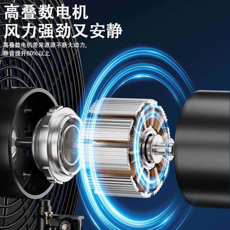 sf-75工业电风扇强力落地羊角热工厂车间牛角散商用风扇烧电烤排