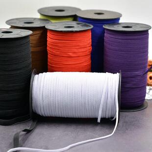 彩色橡皮筋宽度0.3 1.0cm橡皮筋宽度窄黑色 白色橡皮筋服装 0.6