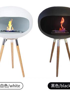 高脚壁炉真火炉户外室内装饰高端大气酒精壁炉跨境现货