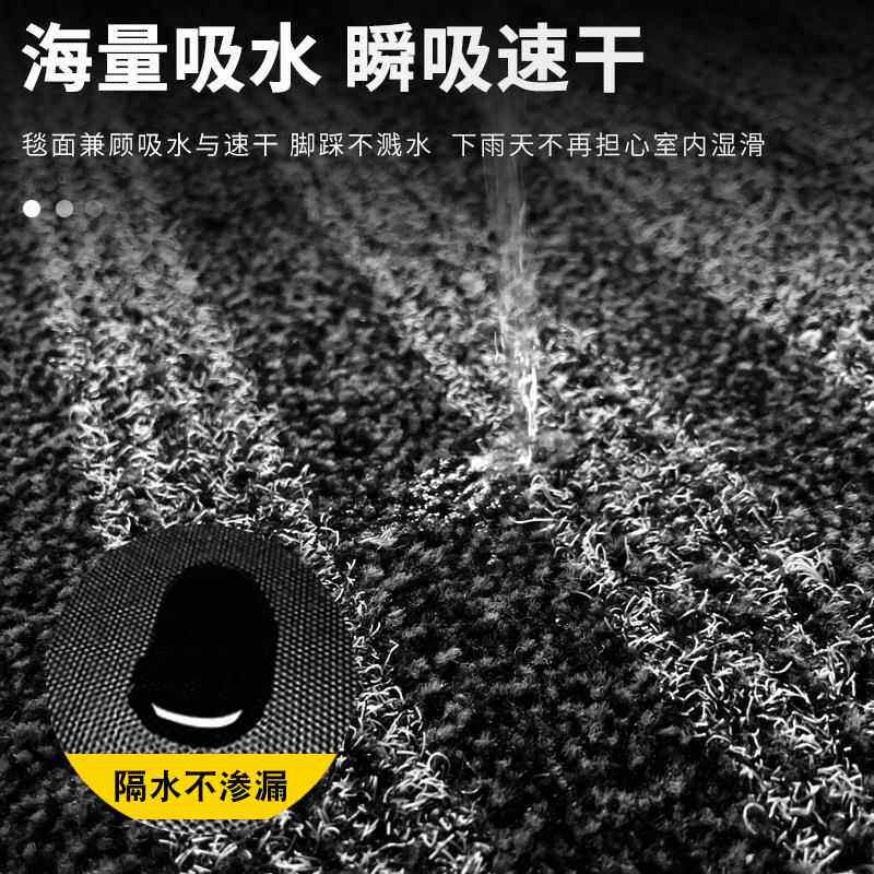 门厅入户店门地垫防滑吸进门家用地用毯商酒商尘场5+4条纹门口脚