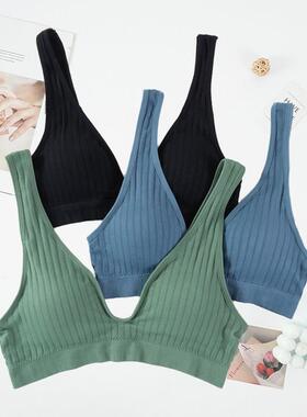 Women Seamless Sports Crop Top Sexy Bra Female Tube Tops Dee