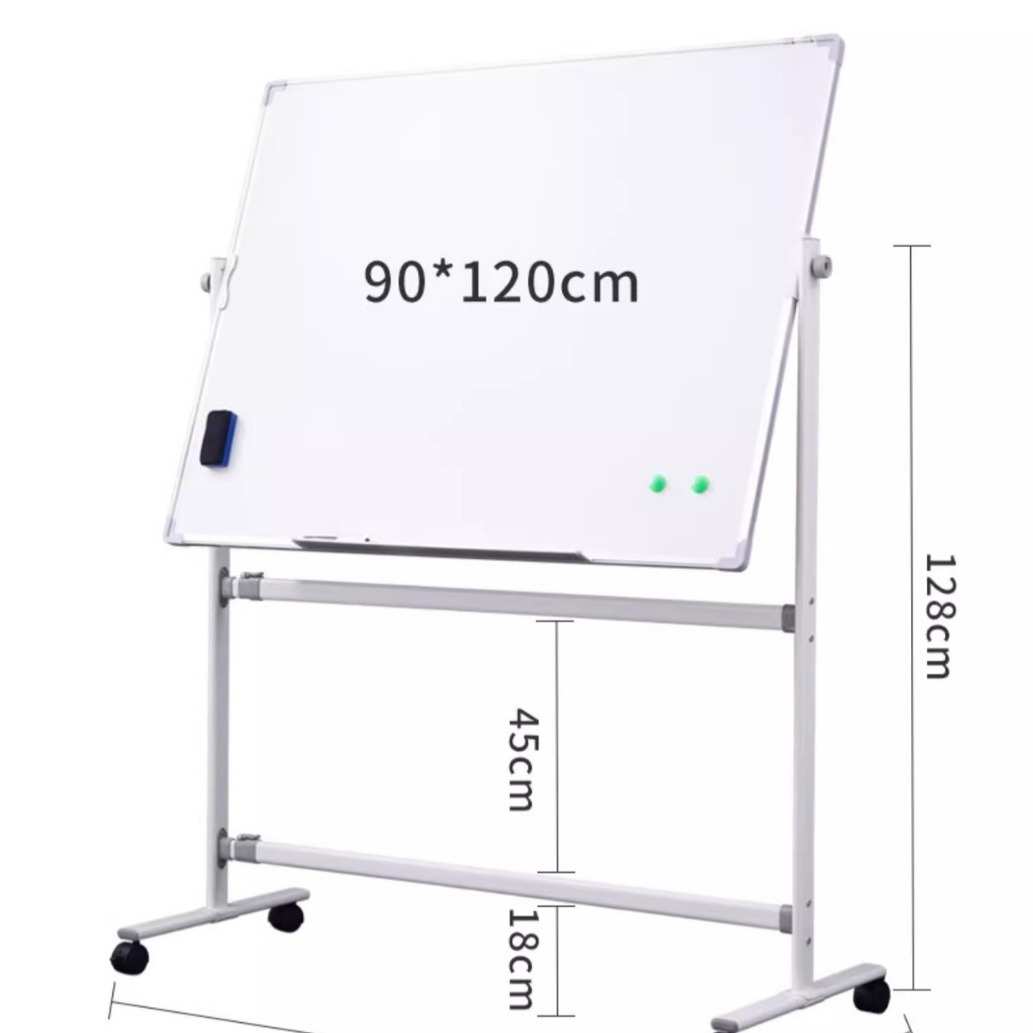 齐富白板写字板支架式移动黑板儿童家用双面带轮可擦写磁性白板