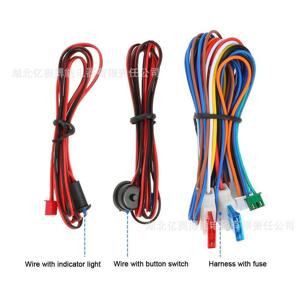 caralarm12V汽西车防盗警报载BN-00067器车熄火报警装英文包装置/