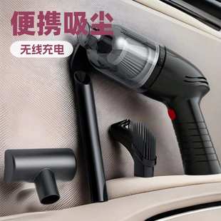 吸尘机 跨境迷你车载吸尘器充电家用车用两用大吸力功率便携手持式