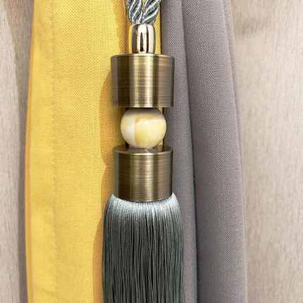 customized现代简约新中式窗帘绑带绑绳挂球装饰扎束带 流苏吊穗