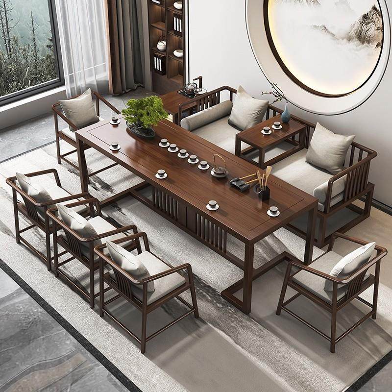 全实木茶桌2025新款高端新中式功夫喝茶台原木罗汉床泡茶桌椅组合,住宅家具,家用茶台/茶桌,淘宝优惠券,粉丝福利购,淘宝优惠卷