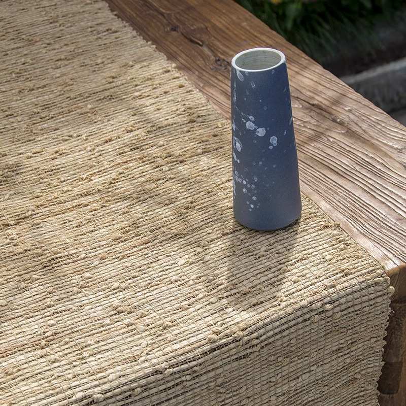 新中式桌旗禅意茶席苎麻高端茶台布艺长条茶几桌布茶桌垫布