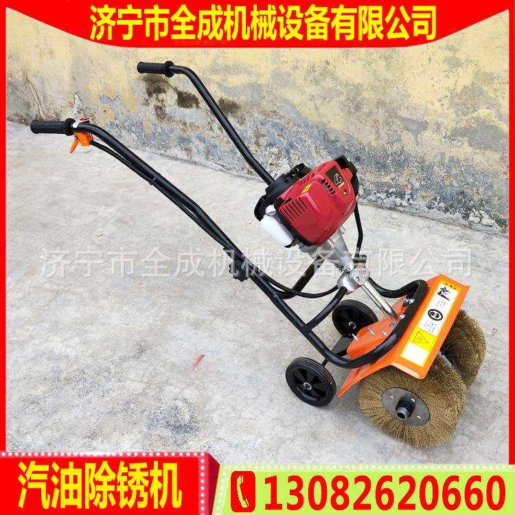 ITC手推式丝除锈滚机小型钢板抛光机工建筑程手推钢板打磨机钢刷