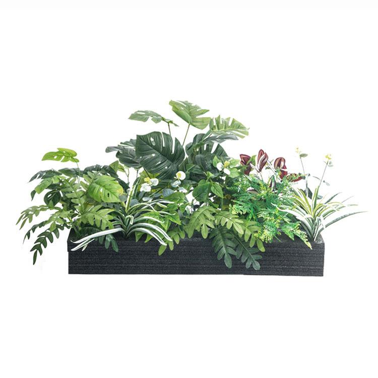 商场橱窗造景组合绿植仿真绿植盆景仿真花假绿植花槽装饰植物