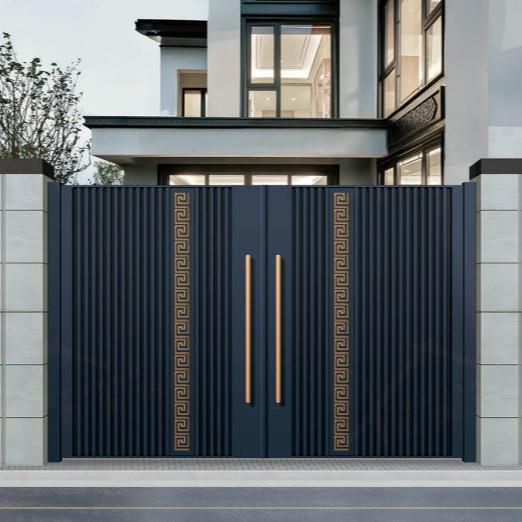 【定制】拓家铝艺大门庭院别墅大门铝合金户外简约花园入户门铝门