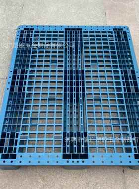 塑货料网格卡RLX板盘物流盘四面进叉车仓托库物塑胶九脚川田字托