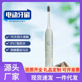 全自动代发电动礼品牙刷智能一件跨境牙刷 集家用防水采电动成人款