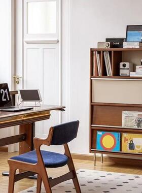 边储物柜复古拼色收纳一靠餐边柜书墙柜置物架客20250217厅展示体