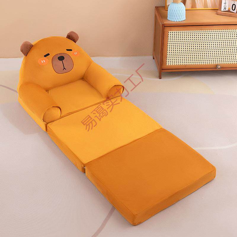 儿童沙发可爱榻米折叠床懒人小沙园发幼VPU儿午睡榻午卡休座椅通