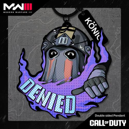 MW使命召唤COD20柯尼格拒绝请求标牌钥匙扣通用周边挂件