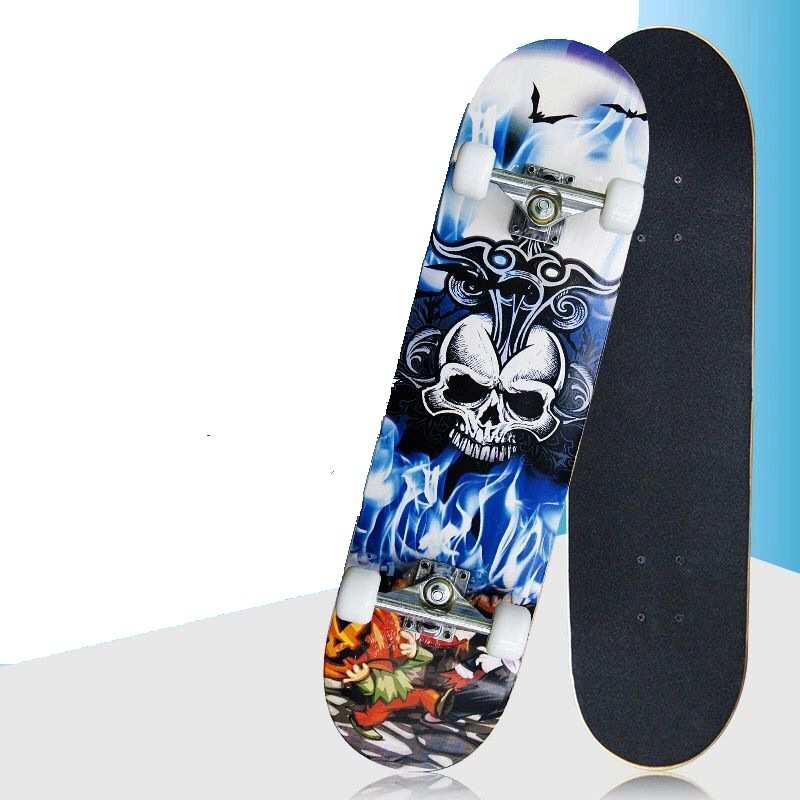 新手公路滑板双滑板儿童板家成人轮子专业翘车厂男女青少年四轮pu