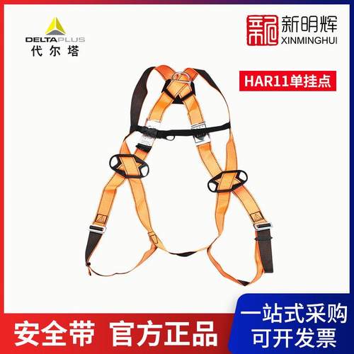 DELTA/代尔塔501011全身式单挂点安全带HAR11经济型工地安全带