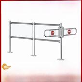 超市收银台护栏小摆门通道不锈钢购物车隔离围栏禁行出入口器摆闸