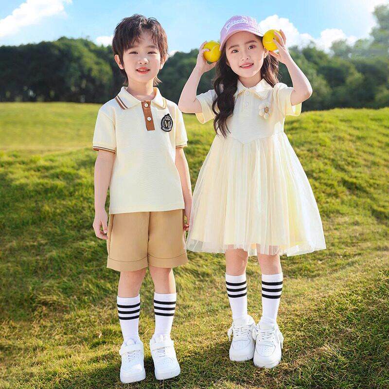 儿 童英伦风六一大合唱朗诵演出服夏季学院风jk小学生运动会班服