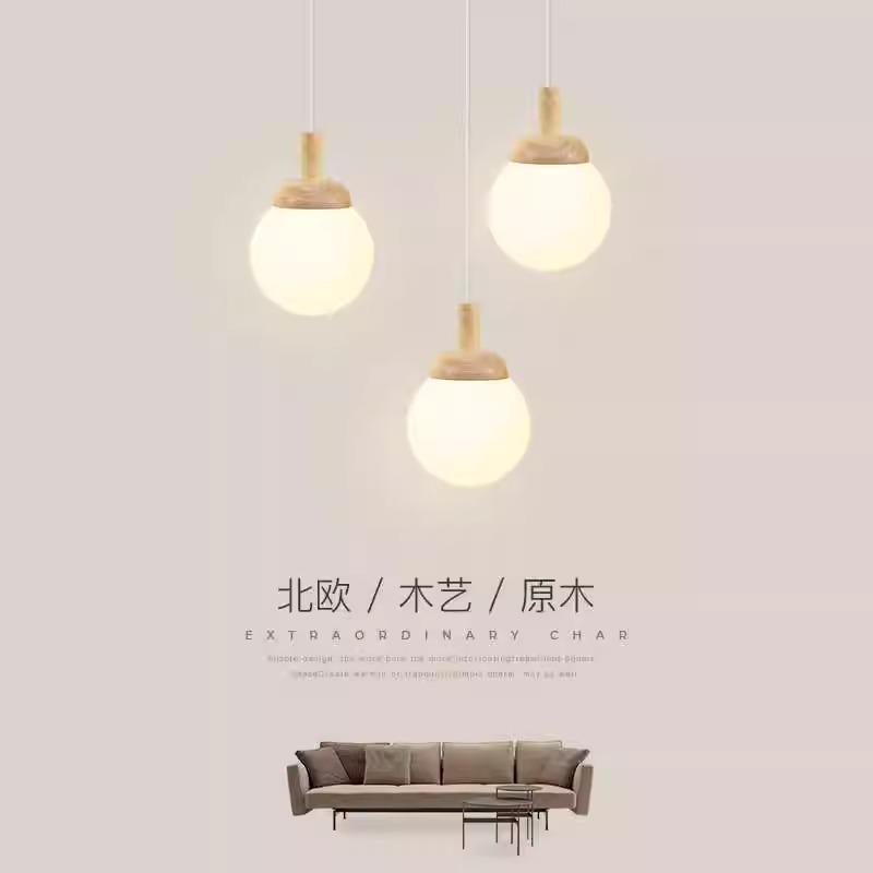 楼梯间长吊灯loft客厅吊灯挑空公寓别墅复式楼原木奶油风创意艺术