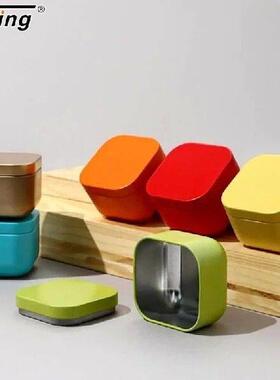 1Pcs Portable Solid Color Mini Tin Box Tea Sealed Jar