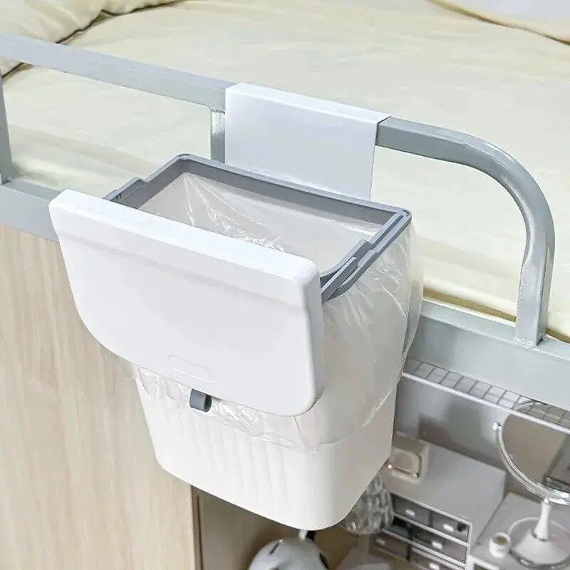 床上垃圾桶迷你大学生宿舍床上用悬挂带盖小垃圾桶上铺床边挂篮