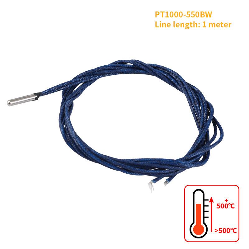 3D打印机耐高温pt1000温度传感器探头测温铂电阻PT1000-550BW