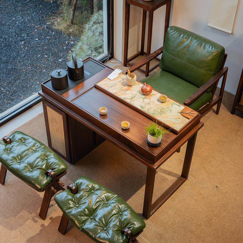 阳台茶桌新中式实木茶桌椅组合家用客厅茶几茶室功夫泡茶台小户型