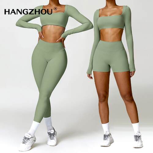 Tight yoga suit, high waist tight fitness suit, running