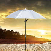 创意简约钓鱼伞定制 折叠双层户外防风防雨银胶户外垂钓伞沙滩伞