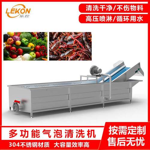 厂家供应果蔬气泡清洗机果蔬通用清洗设备全自动水果蔬菜清洗机