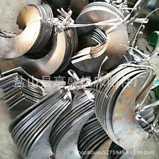 绞龙叶片螺旋叶片连续蛟龙螺旋输送机螺旋杆碳钢不锈钢搅龙叶片