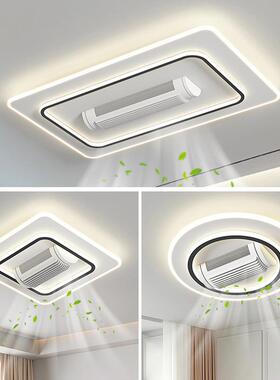 厅灯现代简约大气中山灯具2客026新款无叶风灯灯卧室l879ed吸扇顶