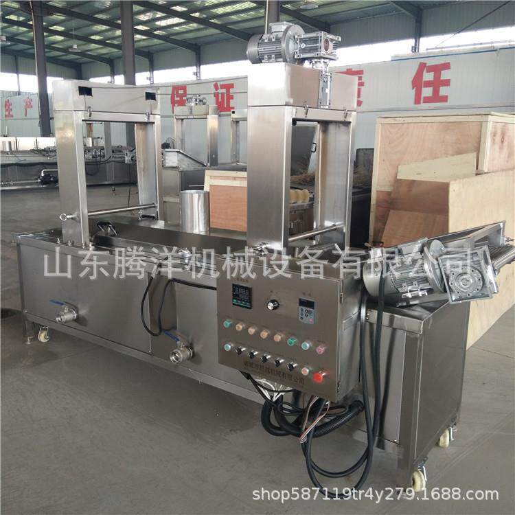 全自动豆干油炸搅拌锅 香酥小黄鱼油炸锅 休闲小食品油炸设备