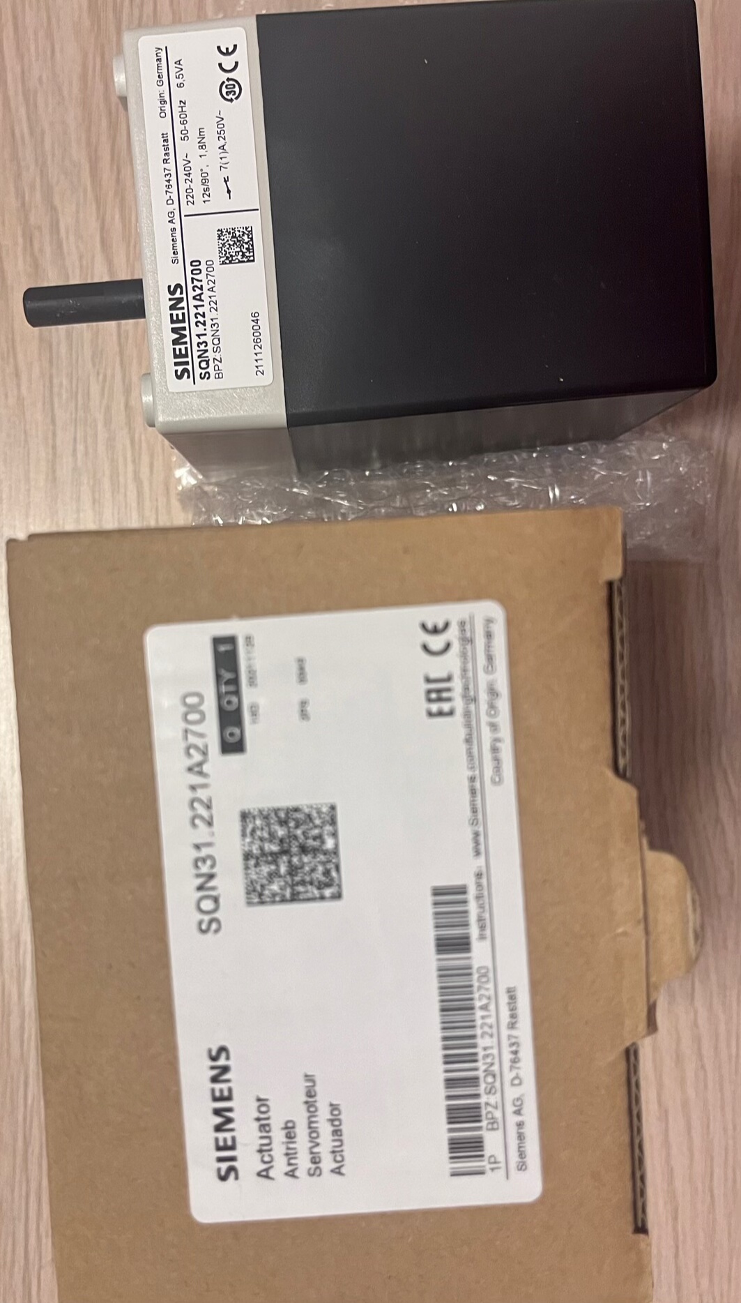 SQN31.221A2700伺服电机全新处理西门子