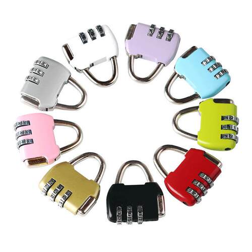 Password Lock Small Padlock Cabinet Lock Backpack Luggage Gy