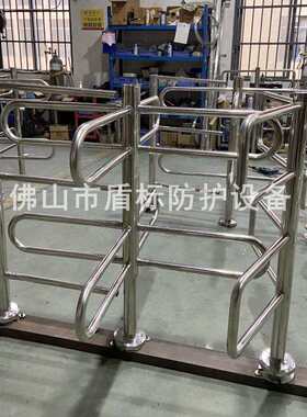 不锈钢简易旋转栅栏门 公园入口转闸 防回转手动单项人行道闸门
