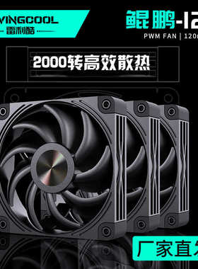 LOVINGCOOL雷利酷机箱风扇12CM静音鲲鹏神光同步温控散热器大风量